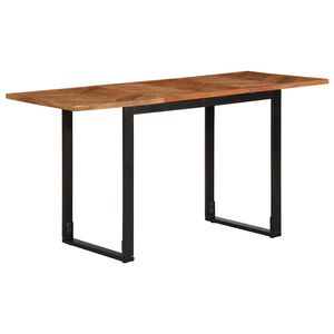 vidaXL Jed&aacute;lensk&yacute; st&ocirc;l 140x70x75 cm, ak&aacute;ciov&yacute; mas&iacute;v