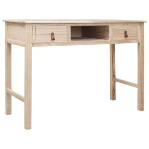 vidaXL P&iacute;sac&iacute; st&ocirc;l pr&iacute;rodnej farby 110x45x76 cm dreven&yacute;