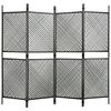vidaXL Plotov&yacute; panel polyratan 2,4x2 m antracitov&yacute;