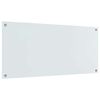 vidaXL Kuchynsk&yacute; backsplash Biela 110 x 50 cm tvrden&eacute; sklo