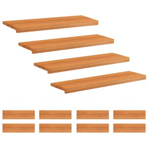 vidaXL N&aacute;&scaron;ľapy na schody 12 ks 90 x 30 x 2 cm Svetlohned&aacute;