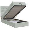 vidaXL Polohovac&iacute; postel s matrac&iacute; Svetlosiv&aacute; 80 x 200 cm Zamat