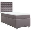 vidaXL Boxspring posteľ s matracom siv&aacute; 100x200 cm umel&aacute; koža
