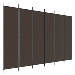 vidaXL 6-panelov&yacute; parav&aacute;n hned&aacute; 300x200 cm l&aacute;tkov&yacute;