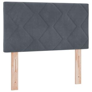 vidaXL LED hlavov&aacute; doska Tmavo &scaron;ed&aacute; 80 cm Umel&aacute; koža