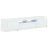 vidaXL LED TV kabinet UTRECHT 3 ks Biela s vysok&yacute;m leskom