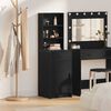 vidaXL Highboard Čierny dub 40 x 40,5 x 135 cm Kompozitné drevo