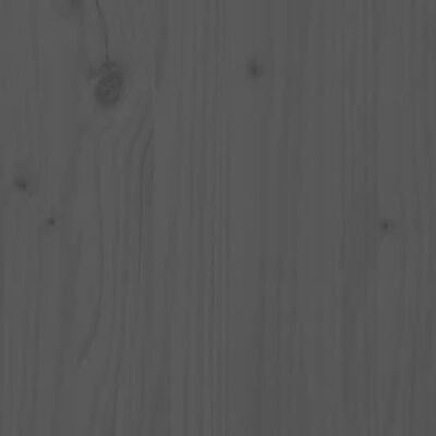 vidaXL Posteľný rám sivý masívne drevo 100x200 cm