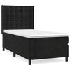 vidaXL Posteľn&yacute; r&aacute;m boxspring s matracom čierny 100x200 cm zamat