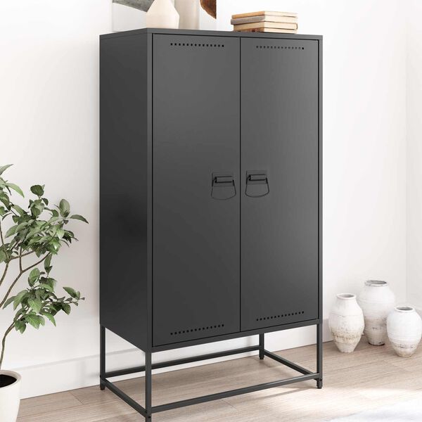 vidaXL Rukov&auml;te na kuchyňu Čierna 85 x 45 mm Kov