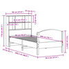 vidaXL Posteľ s knižnicou bez matraca vosková 90x200 cm borovica