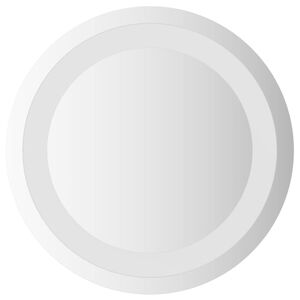 vidaXL Zrkadlo do k&uacute;peľne s LED Priehľadn&aacute; &Oslash; 30 cm tvrden&eacute; sklo
