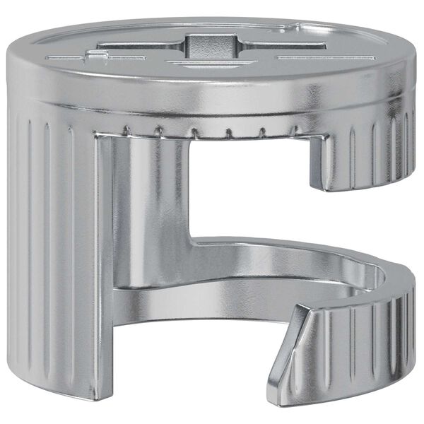 vidaXL Matice s kamlockom 12 pcs Strieborn&aacute; 15 x 11,5 mm Kov