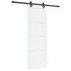 vidaXL Posuvn&eacute; dvere 78 x 211 cm Kompozitn&eacute; drevo Biela a čierna
