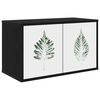 vidaXL N&aacute;stenn&yacute; TV kabinet HANAU 69 x 33 x 40 cm Čierny dub
