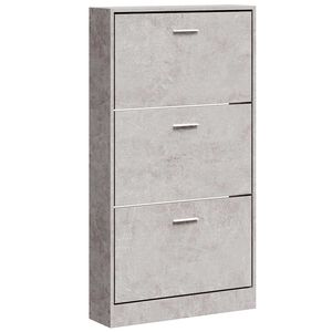 vidaXL Botn&iacute;k bet&oacute;novo siv&yacute; 59x17x108 cm spracovan&eacute; drevo