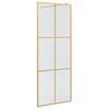 vidaXL Stena walk-in sprchy Zlat&aacute; 80 x 195 cm tvrden&eacute; sklo