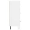 vidaXL Komoda biela 69,5x34x90 cm kompozitn&eacute; drevo