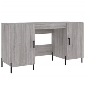 vidaXL St&ocirc;l siv&yacute; dub sonoma 140x50x75 cm kompozitn&eacute; drevo
