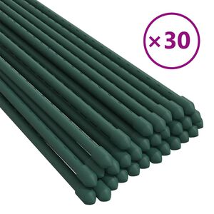 vidaXL Z&aacute;hradn&eacute; kol&iacute;ky 30 ks zelen&eacute; 60 cm oceľ