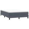vidaXL Posteľn&yacute; r&aacute;m boxspring s matracom tmavosiv&yacute; 160x210 cm zamat