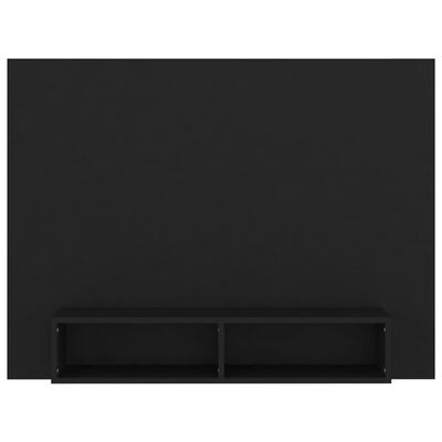 vidaXL Nástenná TV skrinka čierna 120x23,5x90 cm drevotrieska