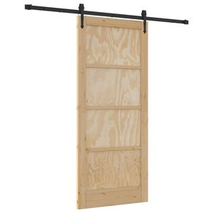 vidaXL Posuvn&eacute; dvere ORKDAL 86 x 198,5 cm Borovicov&yacute; mas&iacute;v