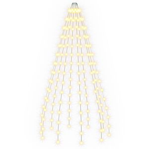 vidaXL Svetielka na vianočn&yacute; stromček 150 LED Tepl&aacute; biela 150 cm