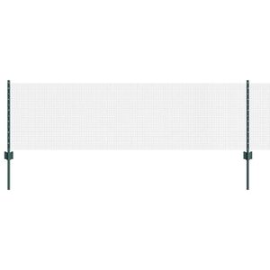 vidaXL Zvaren&eacute; pletivo s podperami 25 x 0,6 m PVC potiahnut&aacute; oceľ