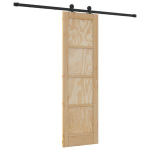 vidaXL Posuvn&eacute; dvere ORKDAL 61 x 198,5 cm Borovicov&yacute; mas&iacute;v Pr&iacute;rodn&aacute;