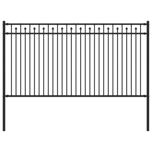 vidaXL Plot s hrotmi Čierna 200 x 150 cm