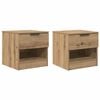 vidaXL Skriňa pod posteľ 2 pcs Remeseln&yacute; dub 40 x 39 x 40cm