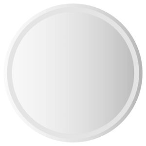 vidaXL Zrkadlo do k&uacute;peľne s LED Priehľadn&aacute; &Oslash; 70 cm tvrden&eacute; sklo