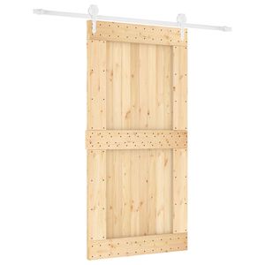 vidaXL Posuvn&eacute; dvere Pr&iacute;rodn&aacute; a biela 100 x 210 cm