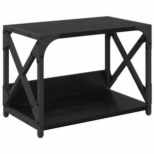 vidaXL Stojan na tlačiareň Čierny dub 44 x 26 x 31.5 cm