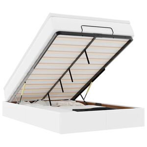 vidaXL Osmansk&yacute; r&aacute;m postele s matracom biela 120x200 cm umel&aacute; koža