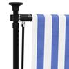 vidaXL Vonkajšia roleta modro-biela 150x270 cm látka a oceľ