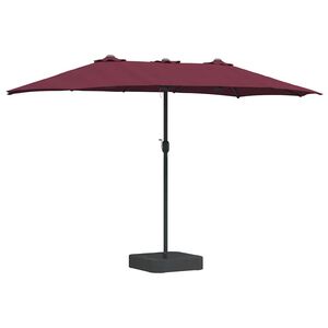 vidaXL Z&aacute;hradn&yacute; slnečn&iacute;k Bordeaux červen&aacute; 385 x 209 x 244 cm