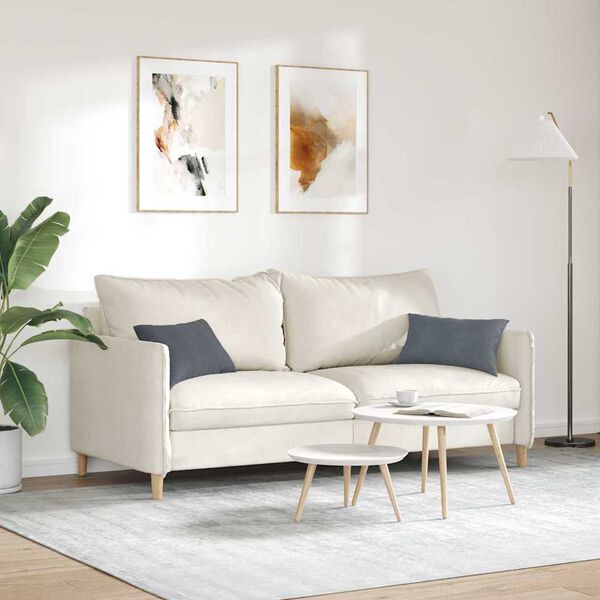 vidaXL Vankúše na pohovku 2 pcs Tmavo šedá 50 x 30 cm