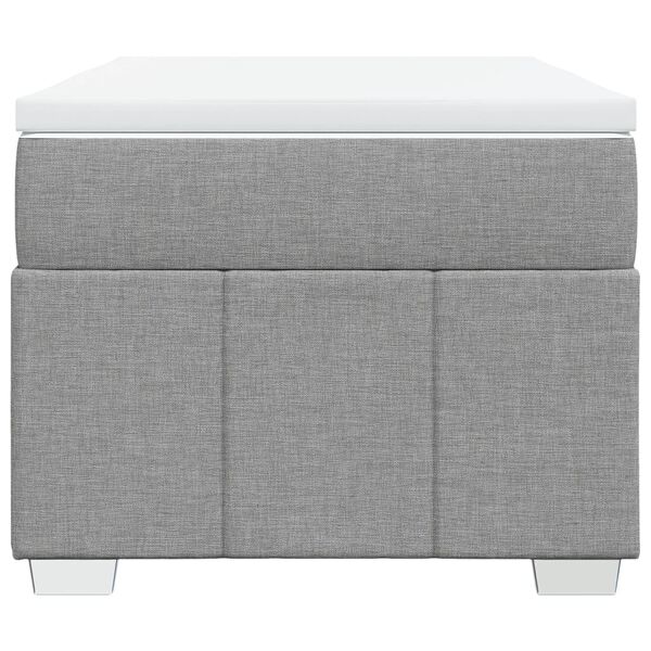 vidaXL Posteľn&yacute; r&aacute;m boxsping s matracom bledosiv&yacute; 90x200 cm l&aacute;tka
