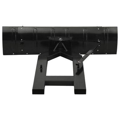 vidaXL Snežný pluh na vysokozdvižný vozík 150x38 cm čierny