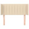 vidaXL Čelo postele so z&aacute;hybmi kr&eacute;mov&yacute; 83x16x78/88 cm l&aacute;tka