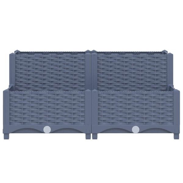 vidaXL Vyv&yacute;&scaron;en&yacute; z&aacute;hon 80x80x38 cm polypropyl&eacute;n