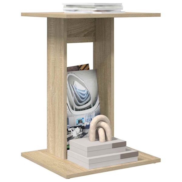 vidaXL Bočn&yacute; st&ocirc;l Sonoma dub 45 x 40 x 62,5 cm Kompozitn&eacute; drevo