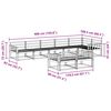 vidaXL Z&aacute;hradn&aacute; s&uacute;prava gaučov 8 pcs Pr&iacute;rodn&aacute; Pevn&eacute; ak&aacute;ciov&eacute; drevo