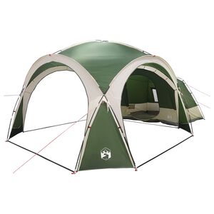 vidaXL Bočn&yacute; stan Zelen&aacute; 410 x 410 x 250 cm Polyester a oceľ