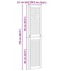 vidaXL Skř&iacute;ňov&eacute; dvere s dverami 2 pcs Pr&iacute;rodn&aacute; 170 x 2,1 x 39,5 cm