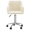 vidaXL Otočn&aacute; kancel&aacute;rska stolička kr&eacute;mov&aacute; l&aacute;tkov&aacute;