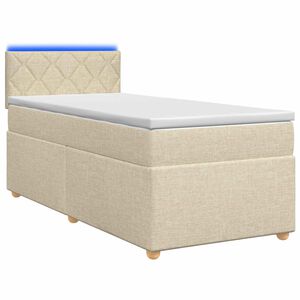 vidaXL Posteľ boxspring s matracom Kr&eacute;mov&aacute; 80 x 200 cm L&aacute;tka