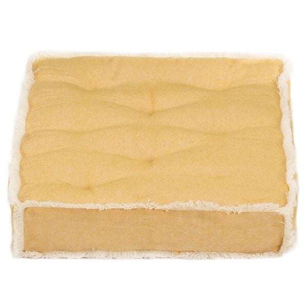 vidaXL Podložka na paletov&uacute; sedačku, žlt&aacute; 73x40x7 cm